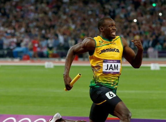 عکس یوسین بولت دونده