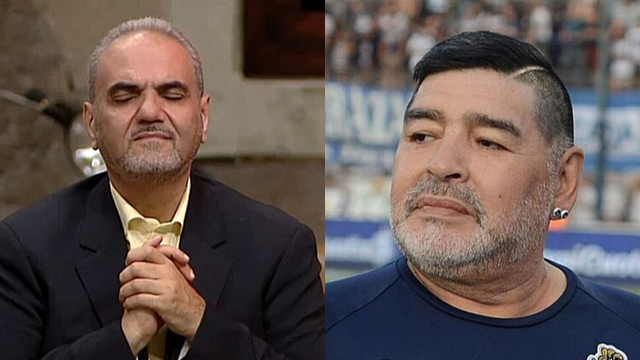 مصاحبه جواد خیابانی و مارادونا مصاحبه جواد خیابانی و مارادونا