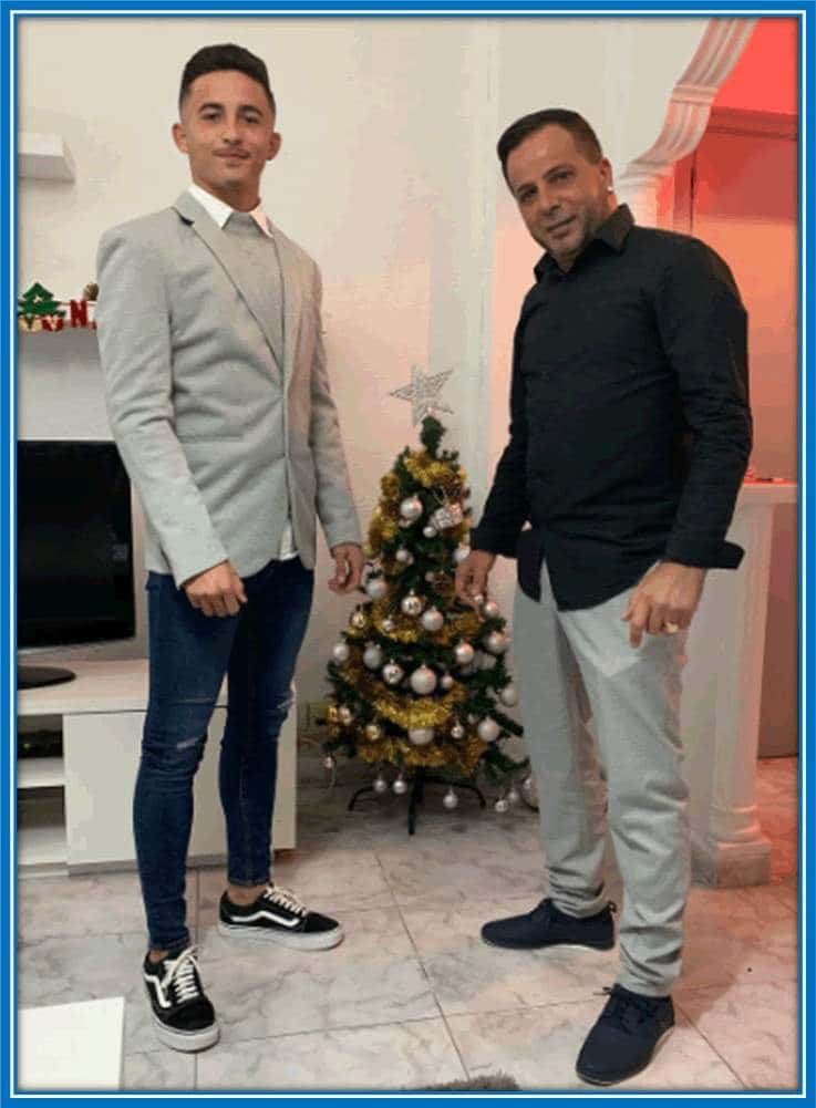 یرمی پینو و پدرش 