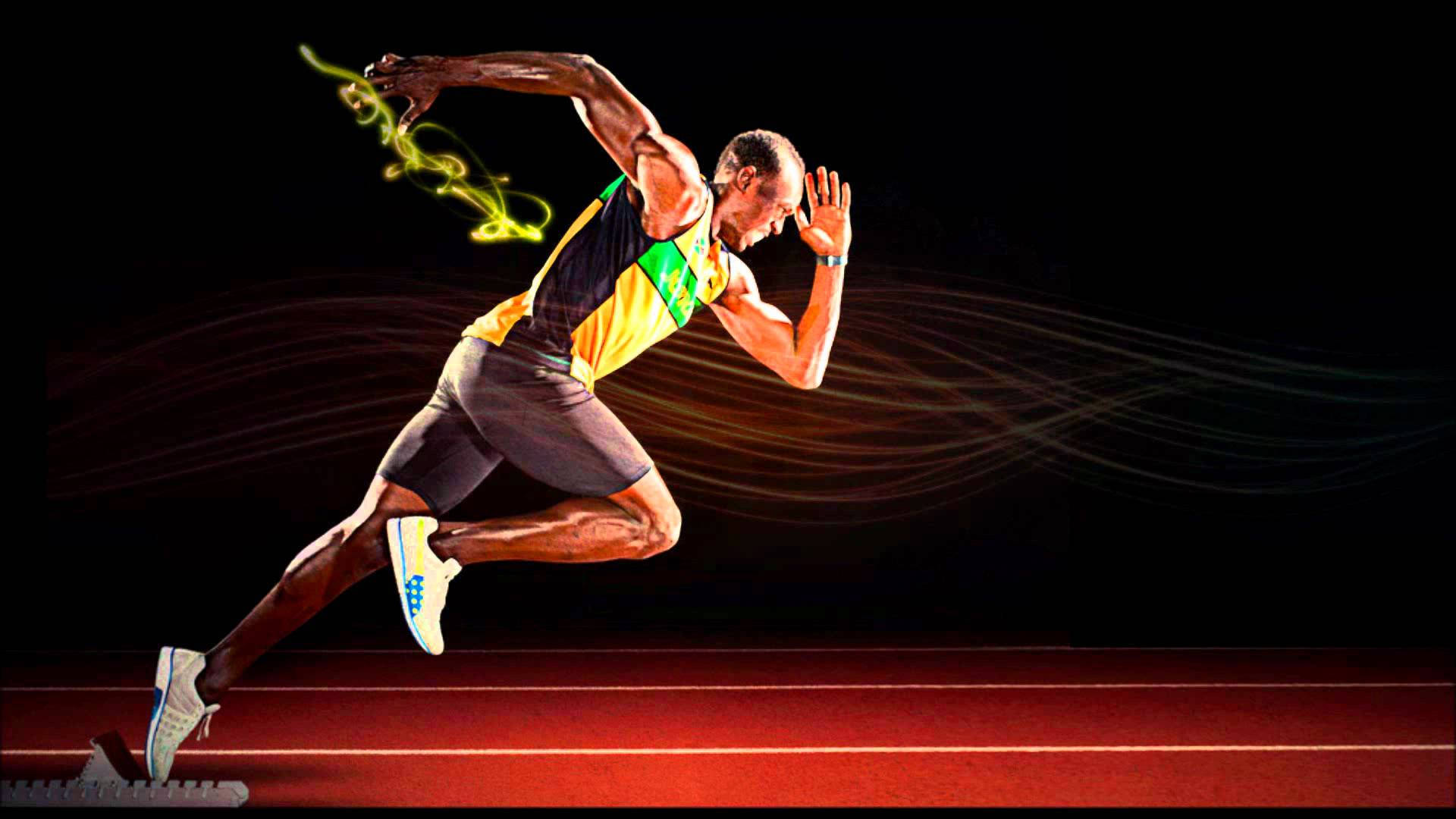 wallpaper 4k Usain Bolt