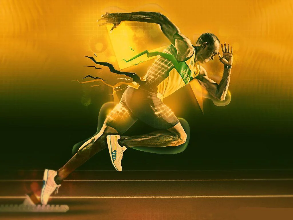 wallpaper for laptop Usain Bolt
