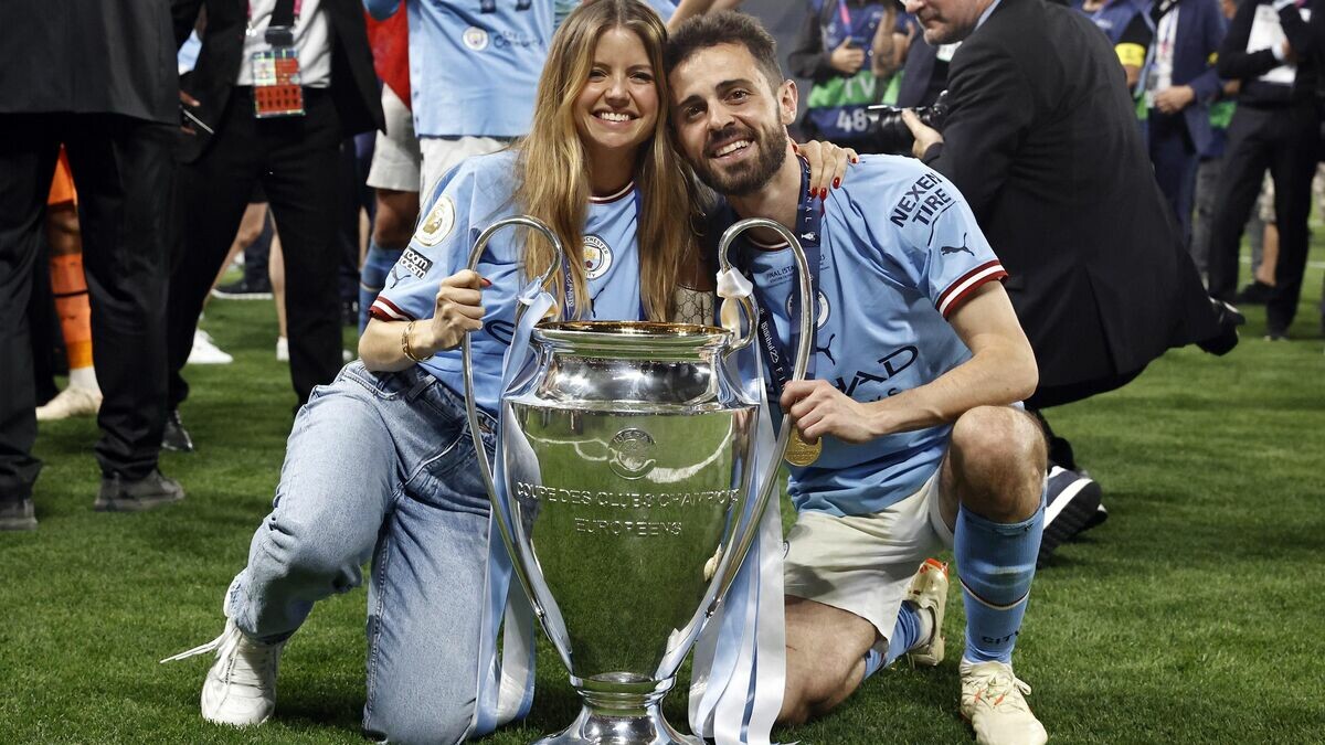 برناردو سیلوا و همسرش