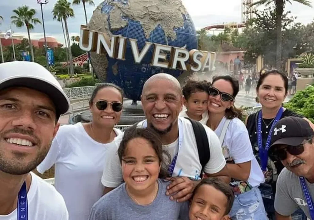 Roberto Carlos ve çocuklarının fotoğrafı