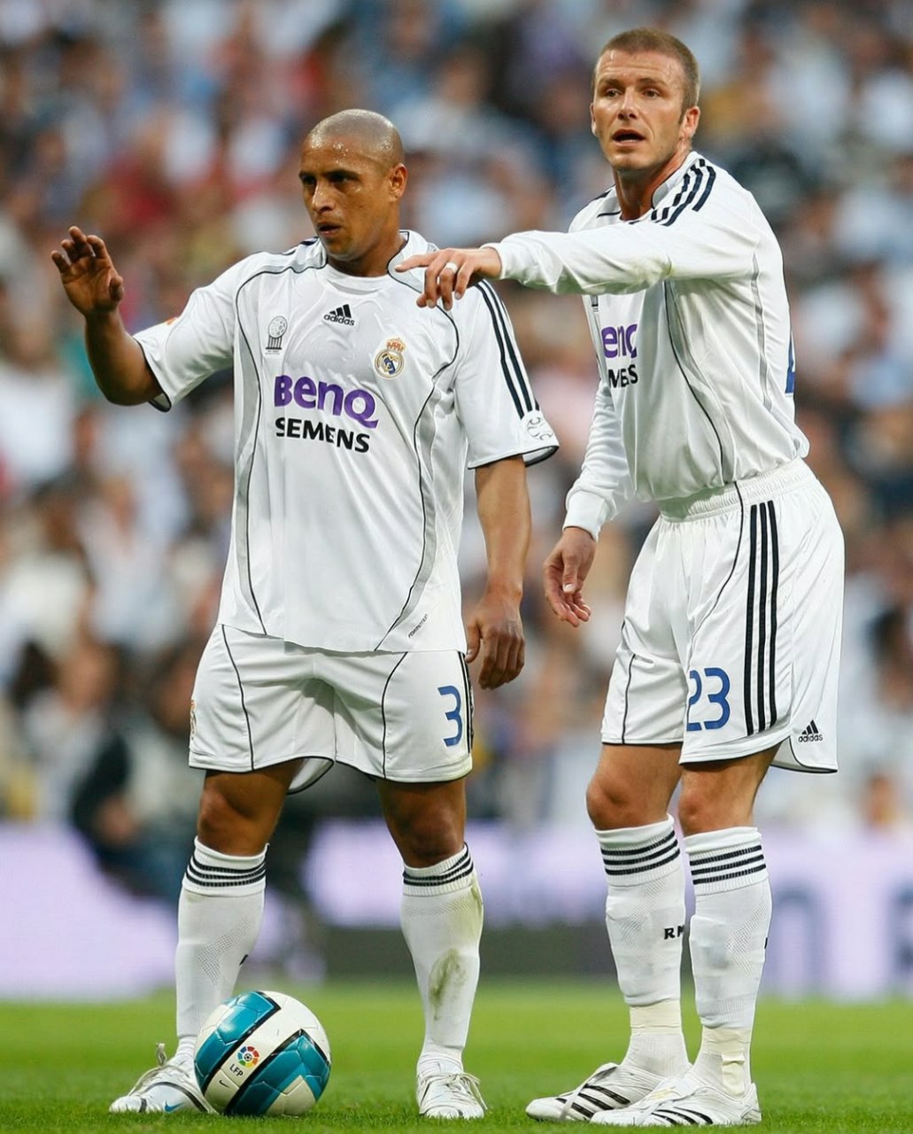 روبرتو کارلوس و دیوید بکهام