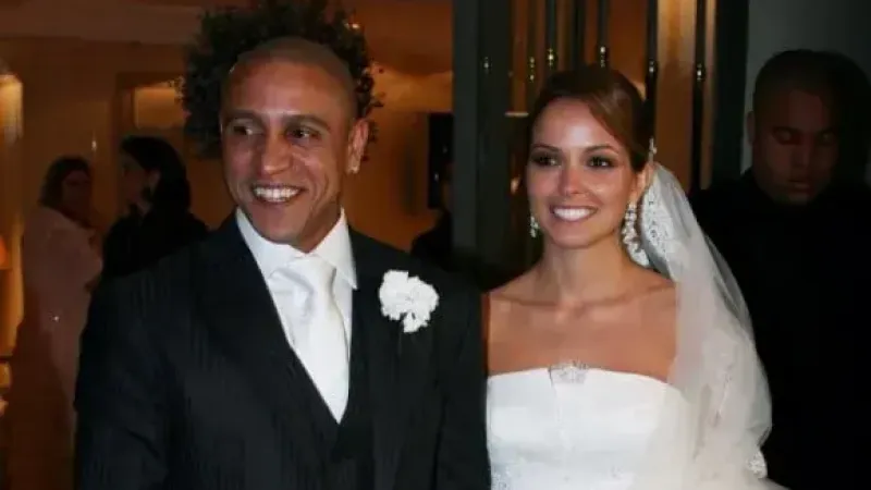 عکس روبرتو کارلوس و همسرش