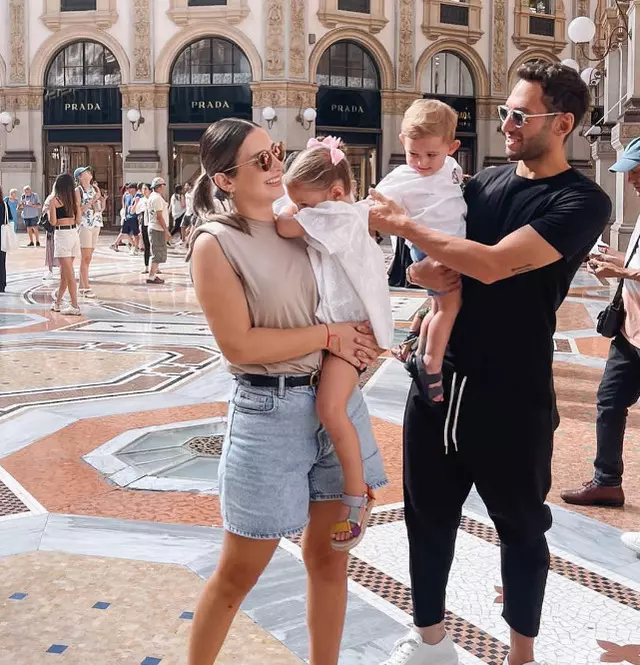 عکس هاکان چالهان اوغلو و فرزندانش