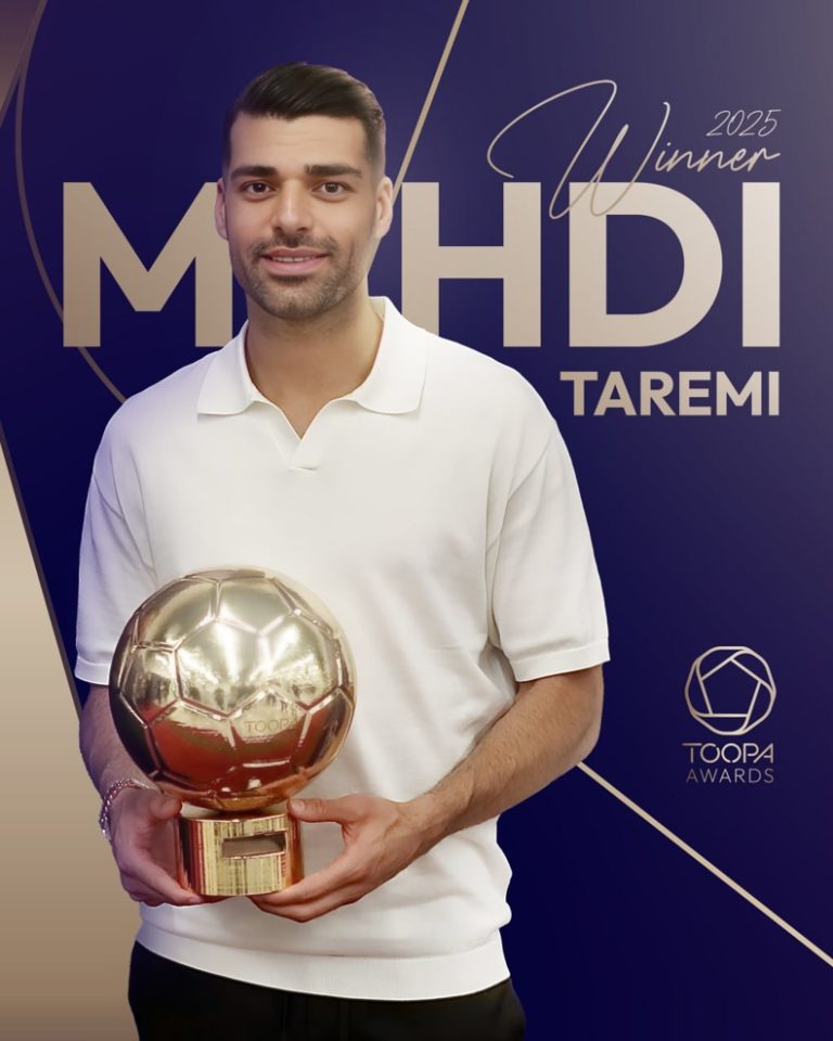 مهدی طارمی برنده توپ طلای ایران