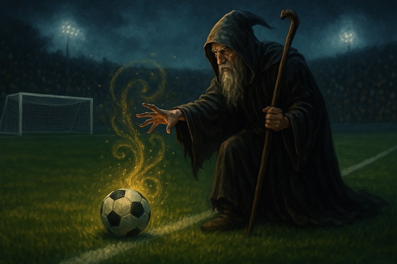 همکاری مربی فوتبال با جادوگر