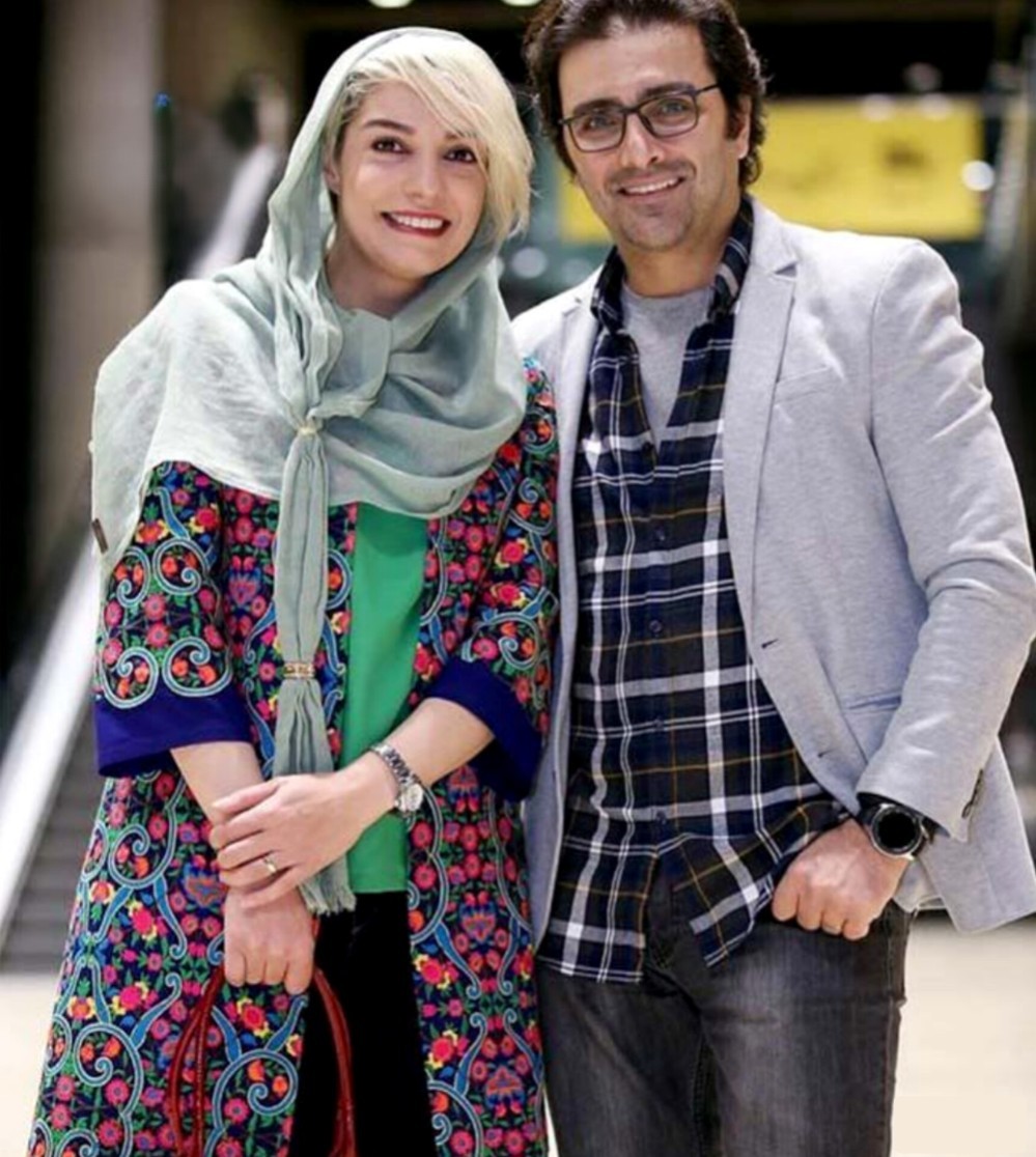 عکس امین زندگانی و همسرش