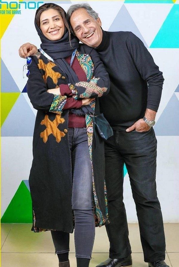 عکس نیکی مظفری و پدرش