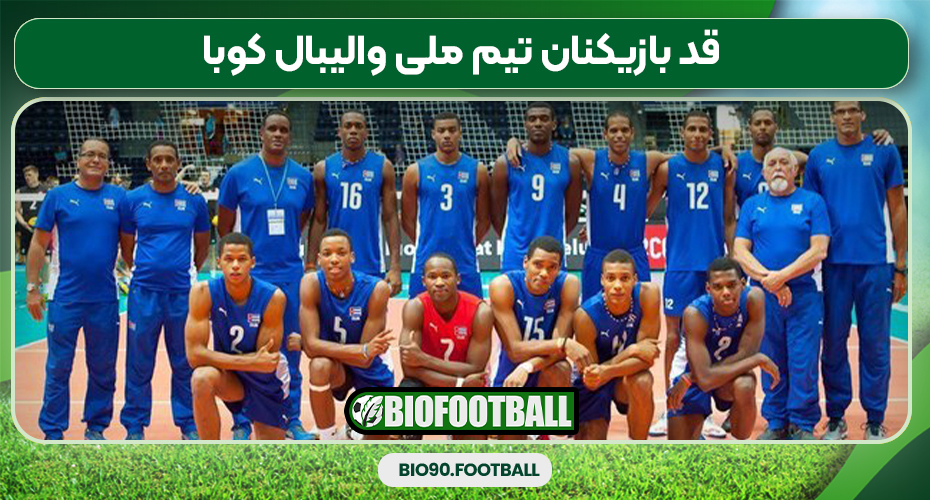 قد بازیکنان تیم ملی والیبال کوبا قد بازیکنان تیم ملی والیبال کوبا