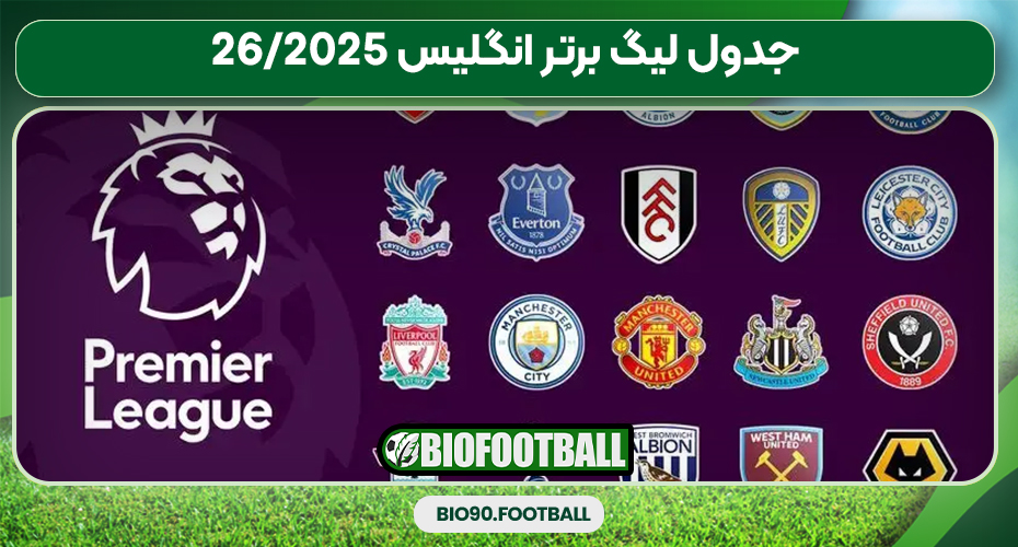 جدول لیگ برتر انگلیس 2025/26 جدول لیگ برتر انگلیس 2025/26