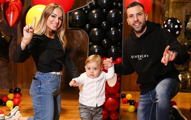 عکس جوردی آلبا و فرزندش عکس جوردی آلبا و فرزندش