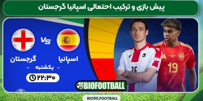 پیش بازی و ترکیب احتمالی اسپانیا گرجستان
