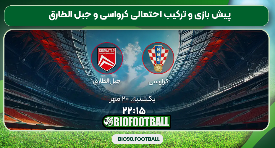 پیش بازی و ترکیب احتمالی کرواسی و جبل الطارق پیش بازی و ترکیب احتمالی کرواسی و جبل الطارق