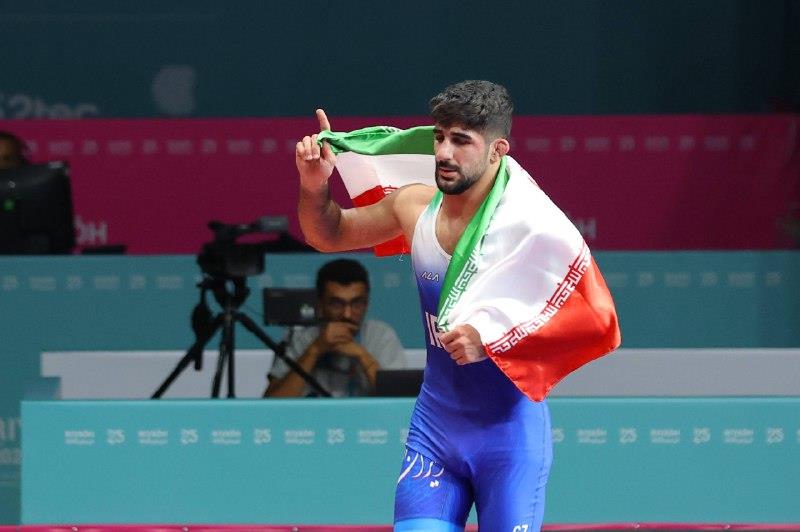 نخستین طلای کشتی فرنگی ایران در ریاض