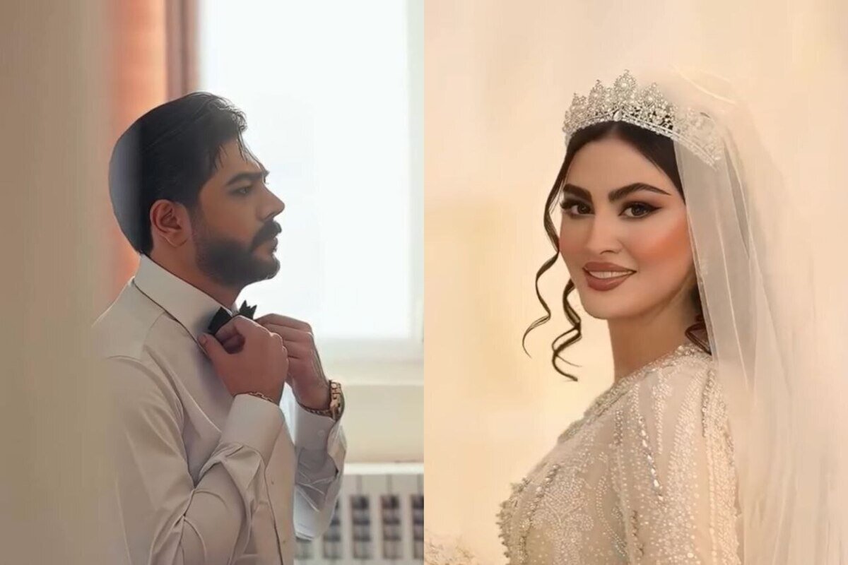 عروسی مریم مومن و همسرش