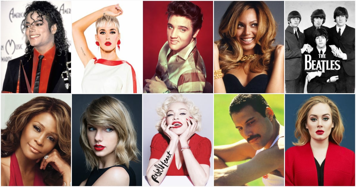 بهترین های خواننده پاپ خارجی 