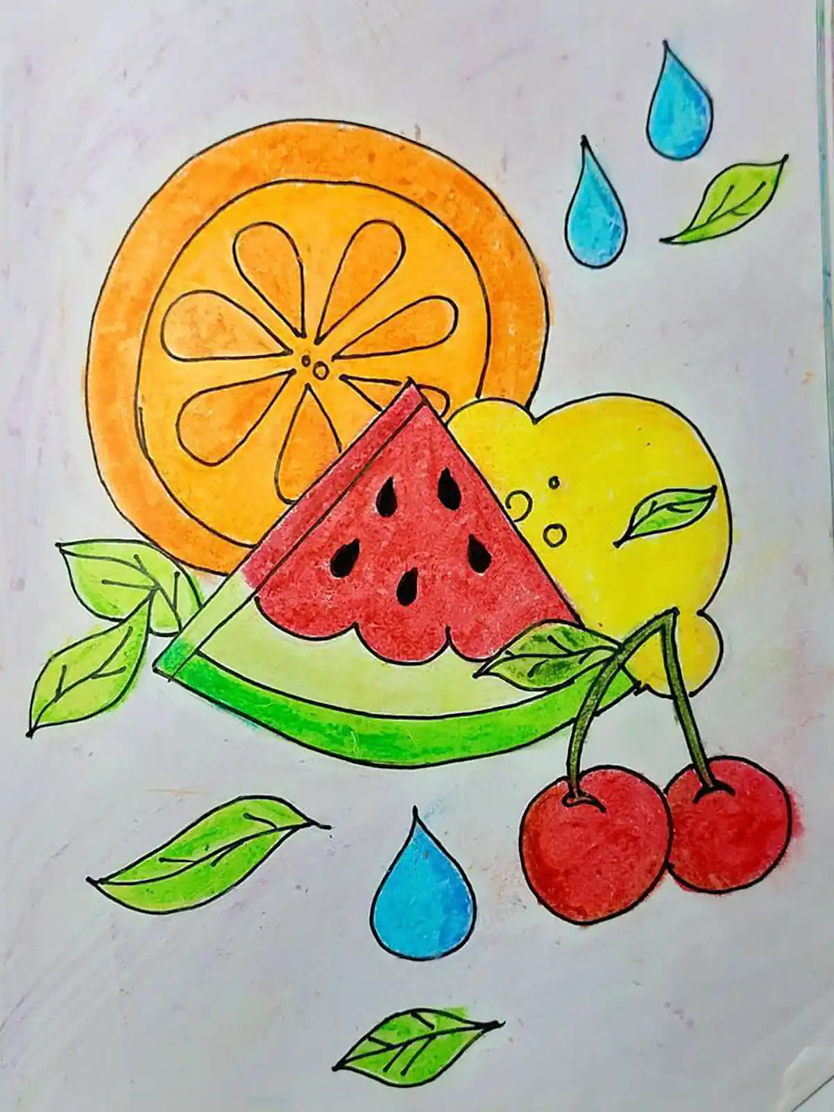 نقاشی شب یلدا برای کلاس دوم